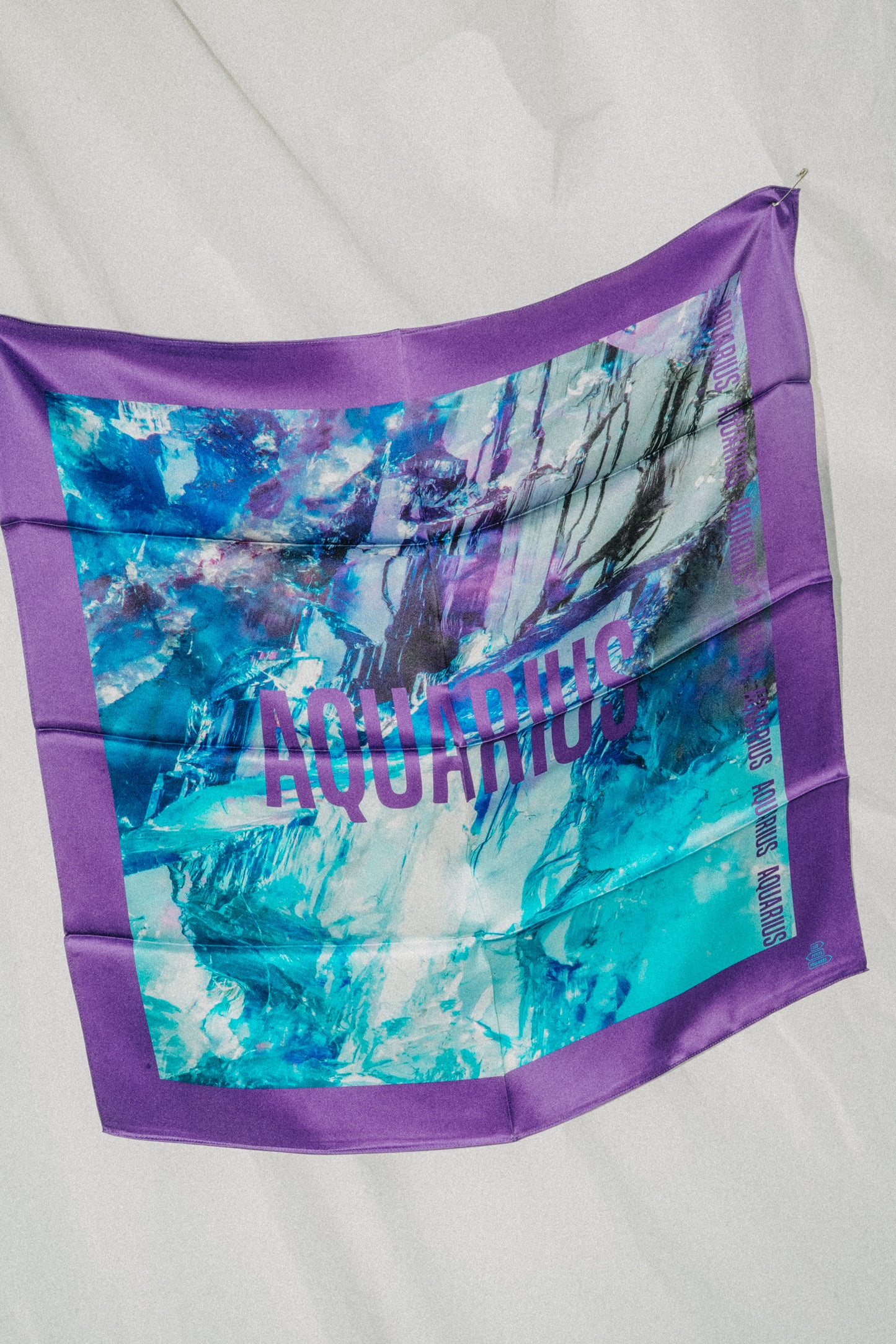 Foulard Aquarius (Verseau) - Fluorite