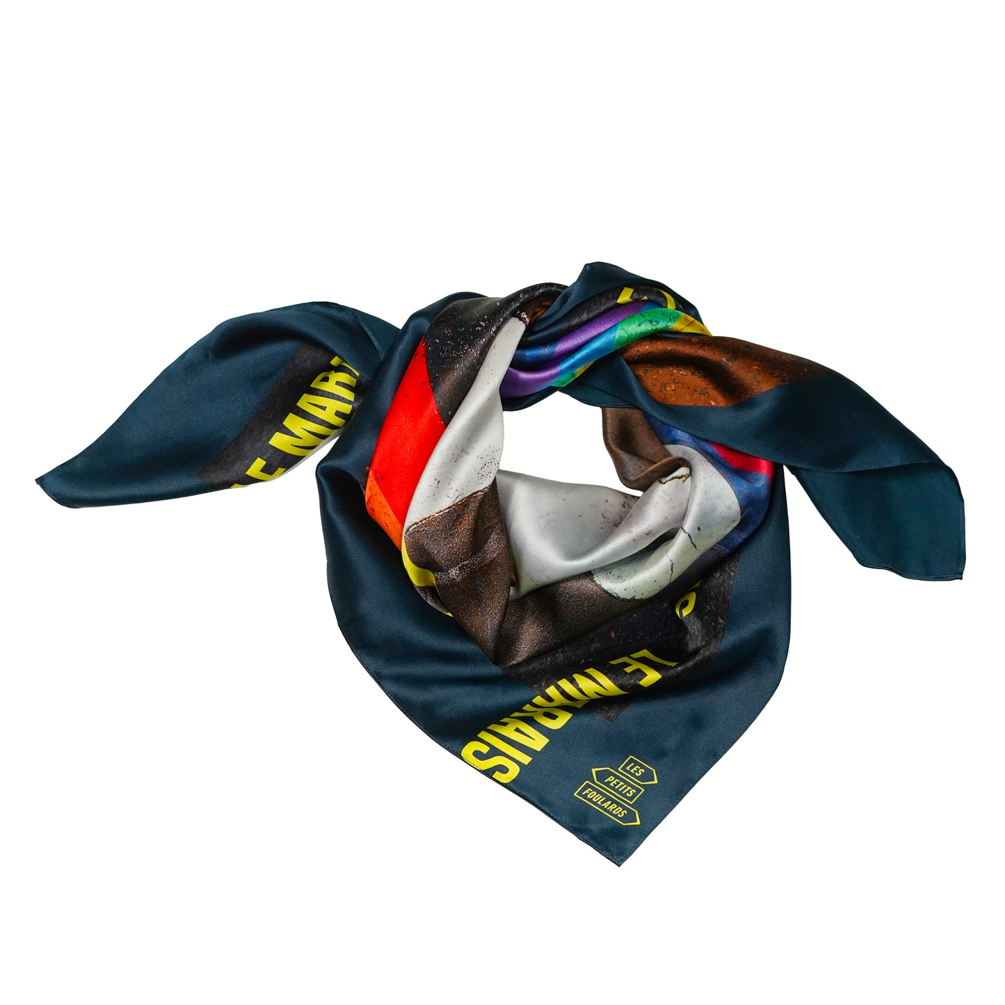 Foulard en soie 90x90 Le Marais – Paris