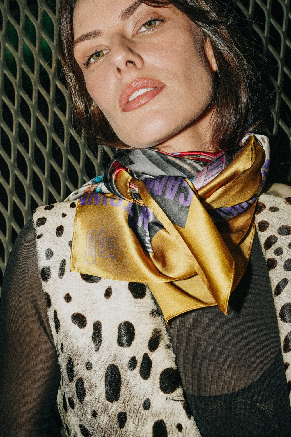 90x90 Camden Town Silk Scarf – London