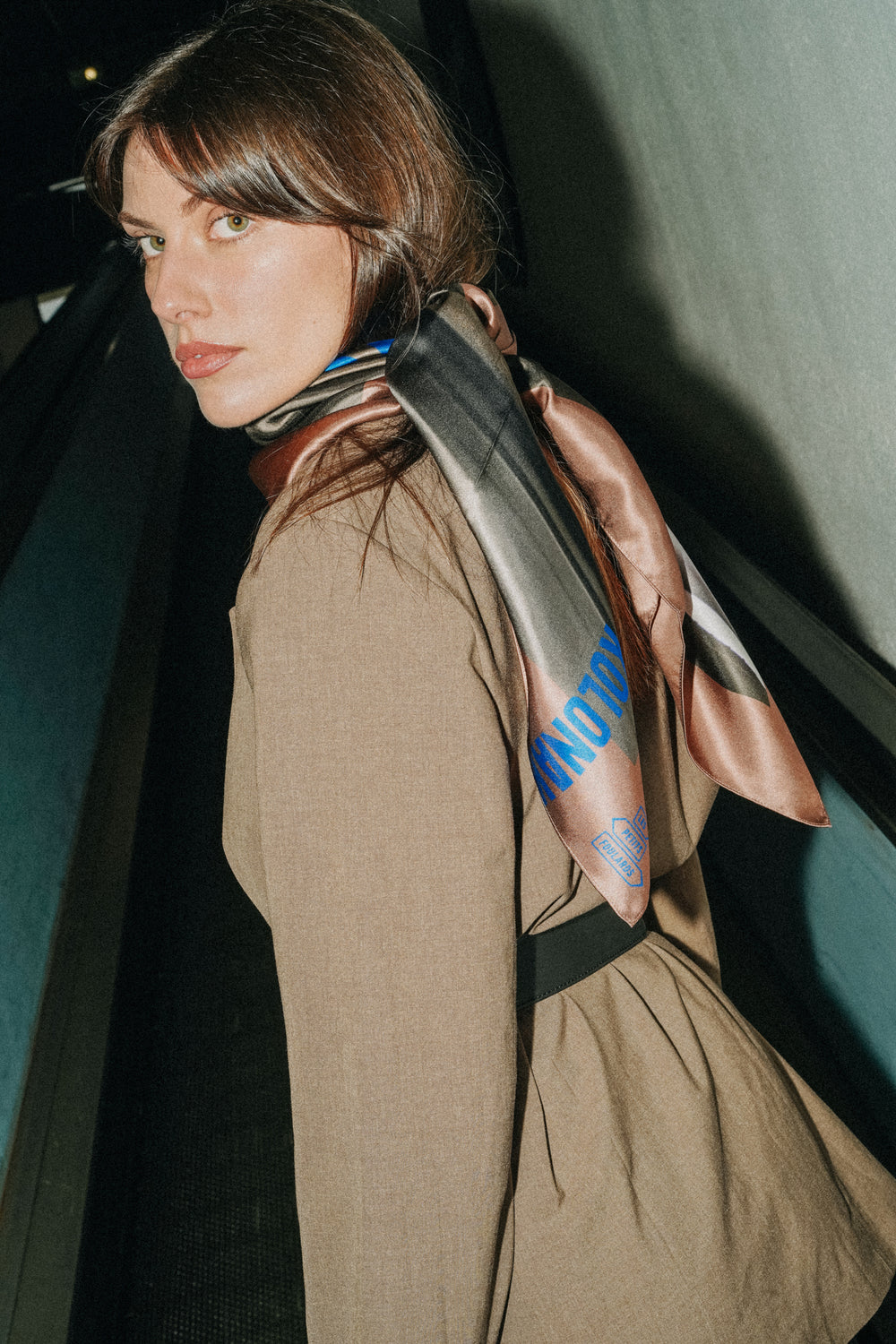 90x90 Kolonaki Silk Scarf – Athens
