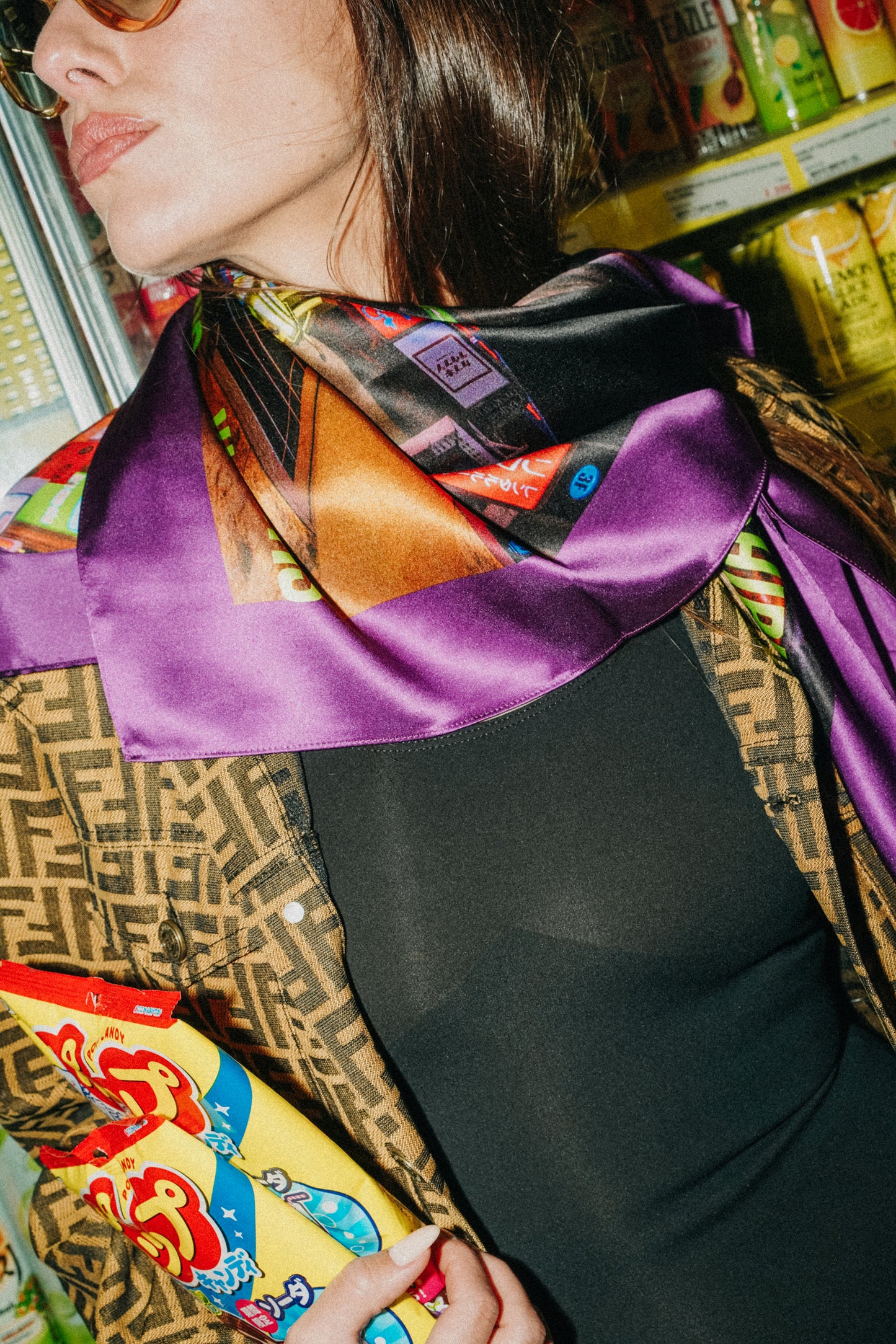 Foulard en soie 90x90 Shibuya – Tokyo