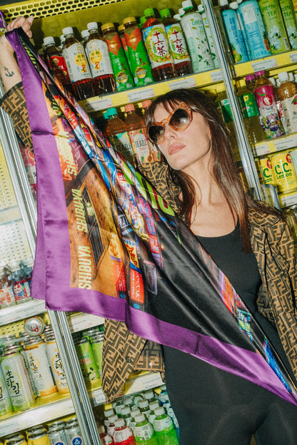 Foulard en soie 90x90 Shibuya – Tokyo