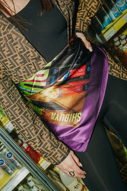 Foulard en soie 90x90 Shibuya – Tokyo