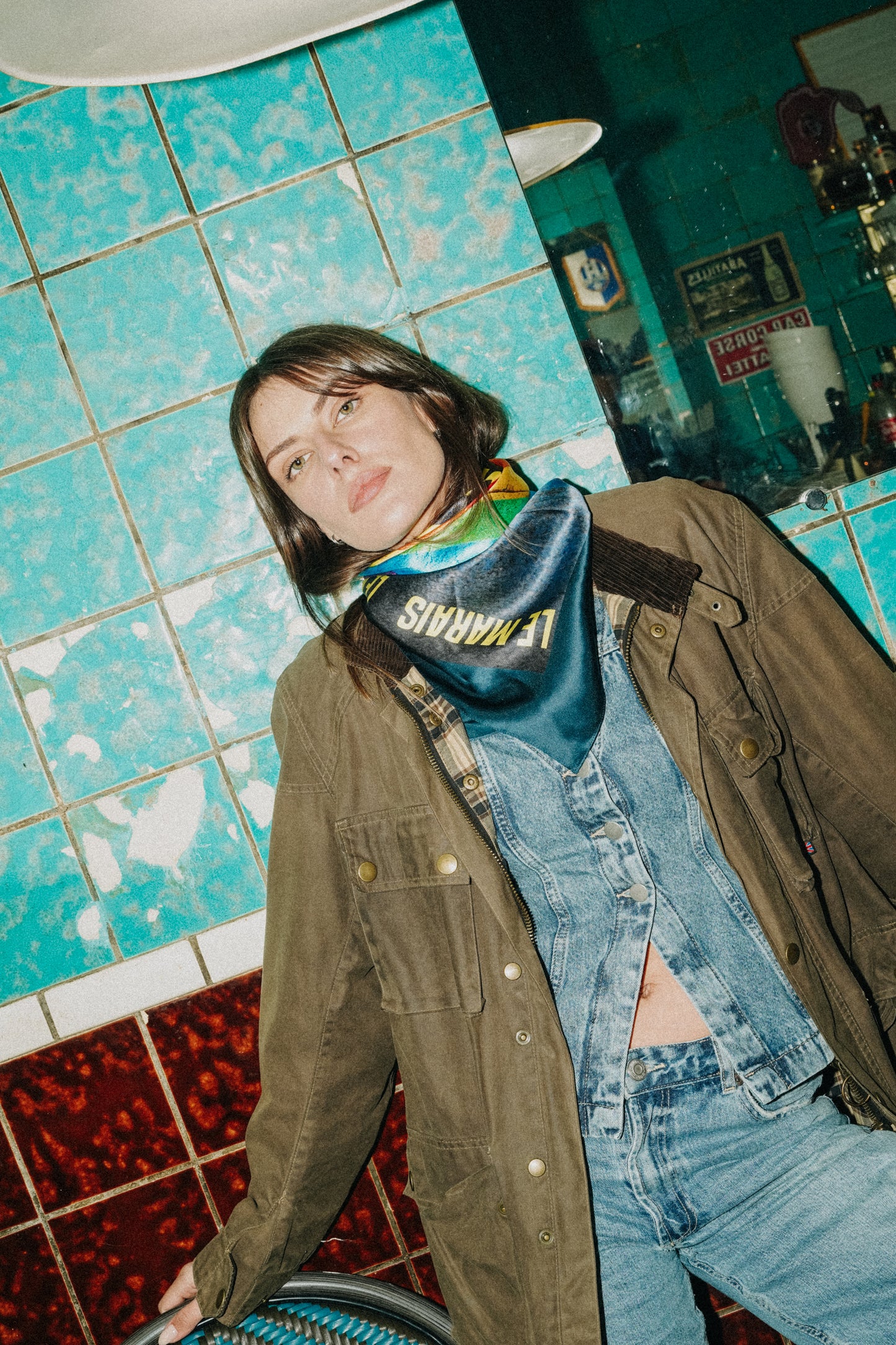 Foulard en soie 90x90 Le Marais – Paris