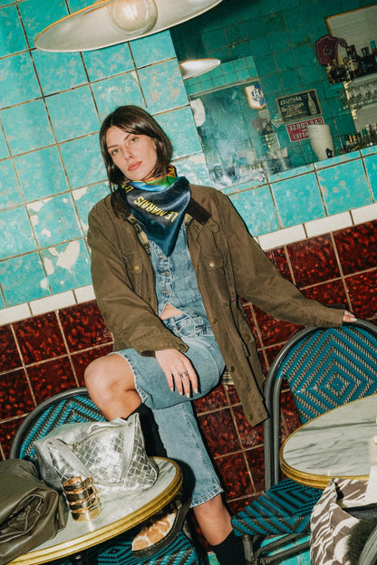 Foulard en soie 90x90 Le Marais – Paris