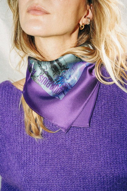 Foulard Aquarius (Verseau) - Fluorite