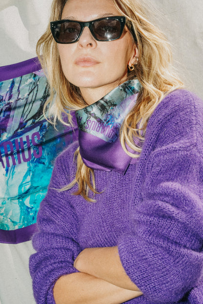 Foulard Aquarius (Verseau) - Fluorite