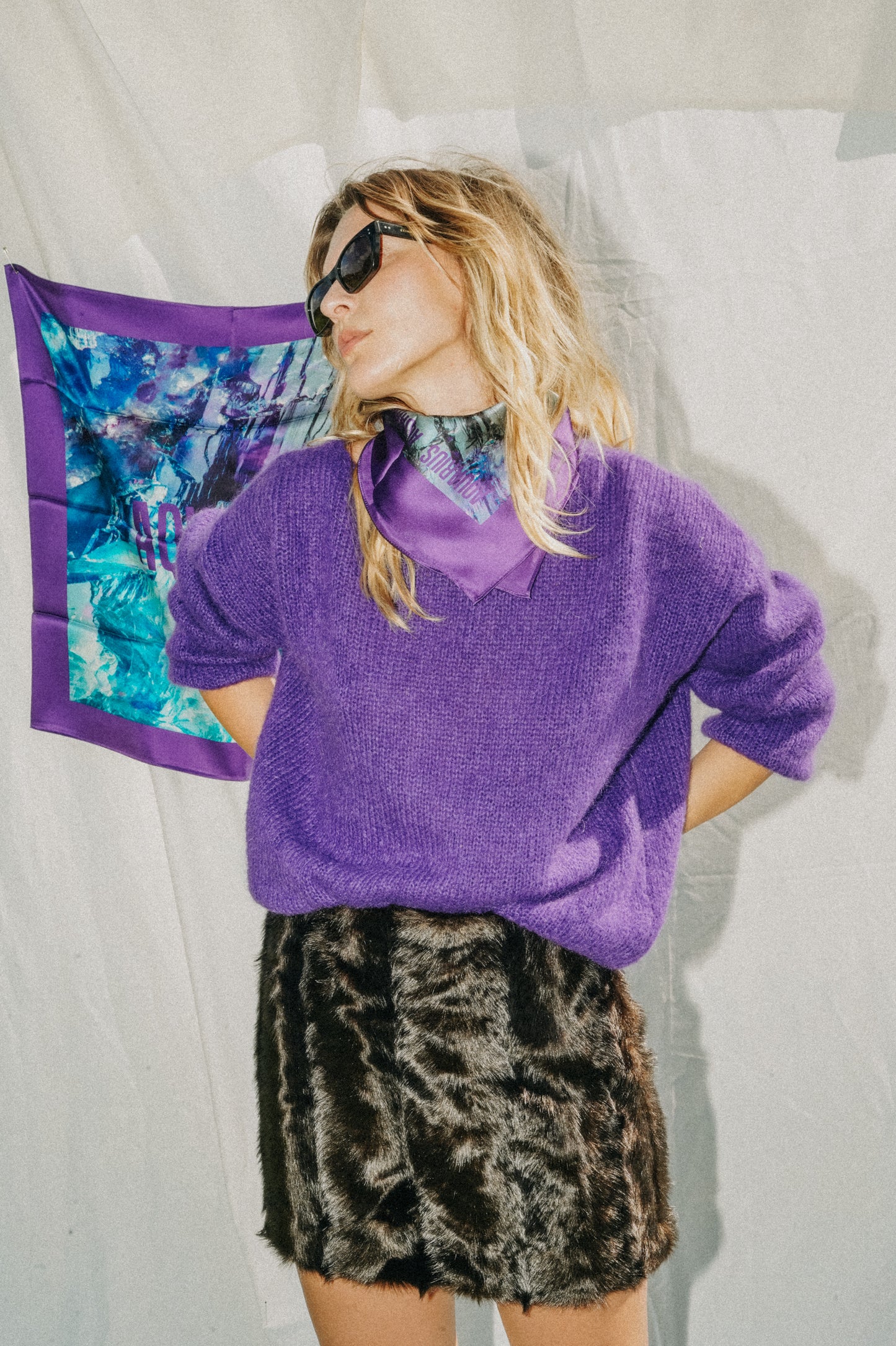 Foulard Aquarius (Verseau) - Fluorite