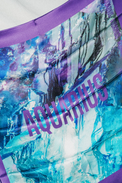 Foulard Aquarius (Verseau) - Fluorite