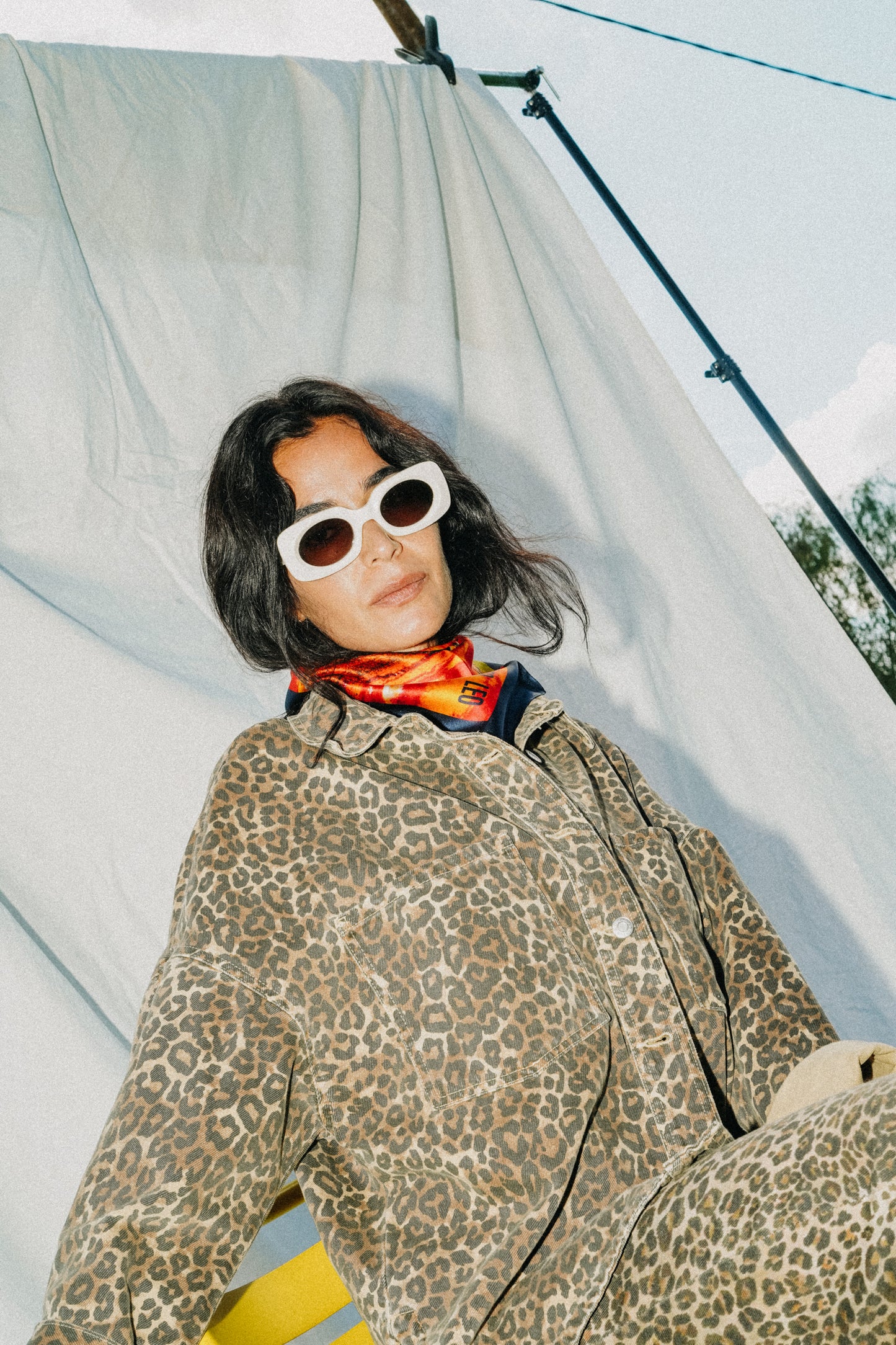 Foulard Leo (Lion)- Oeil de tigre