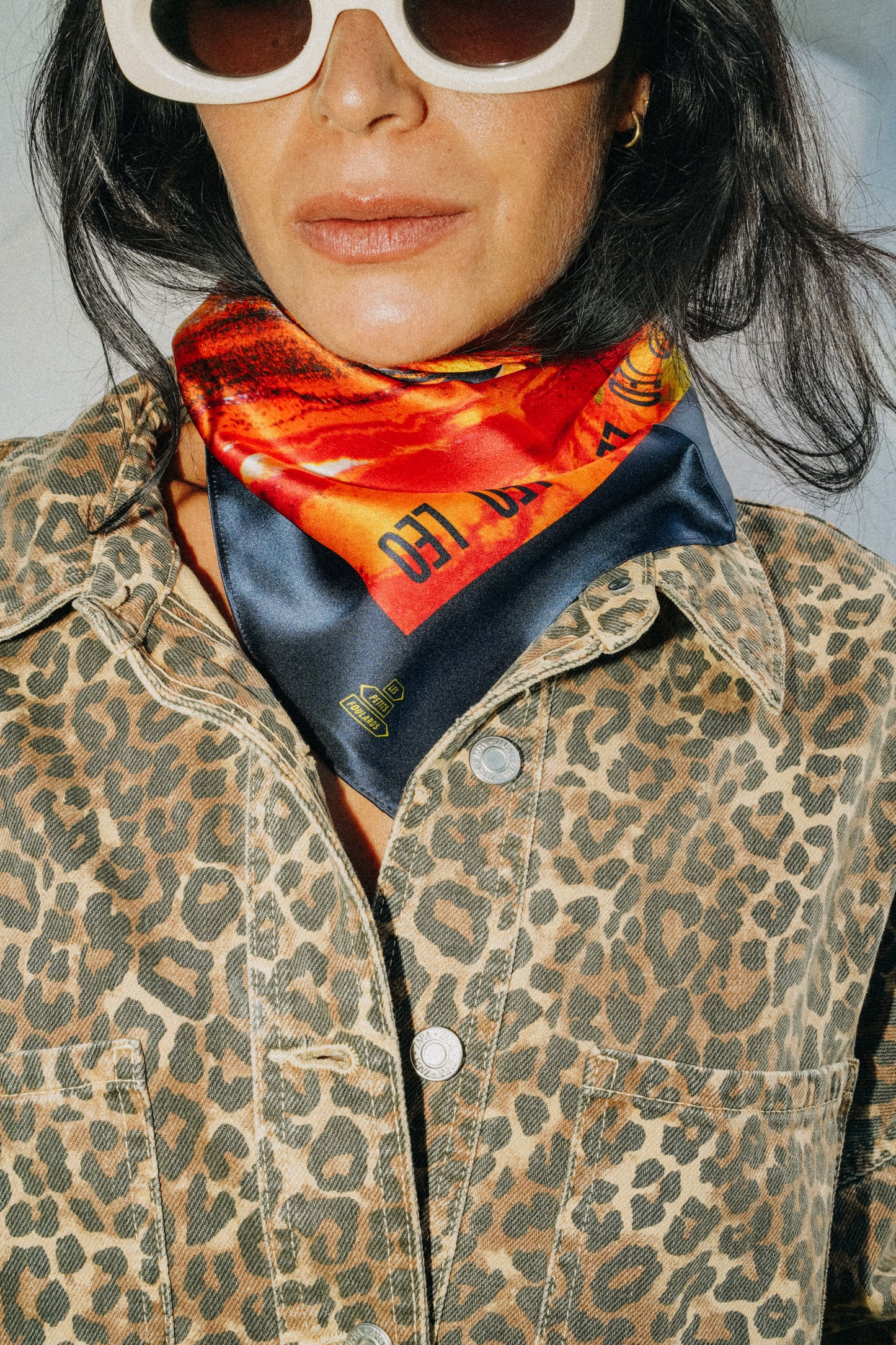 Foulard Leo (Lion)- Oeil de tigre