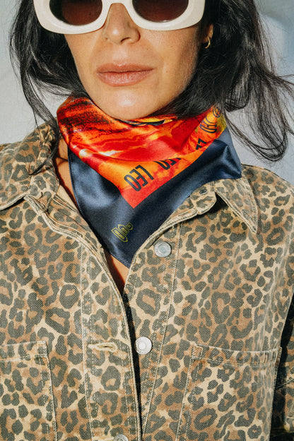 Foulard Leo (Lion)- Oeil de tigre