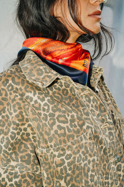 Foulard Leo (Lion)- Oeil de tigre