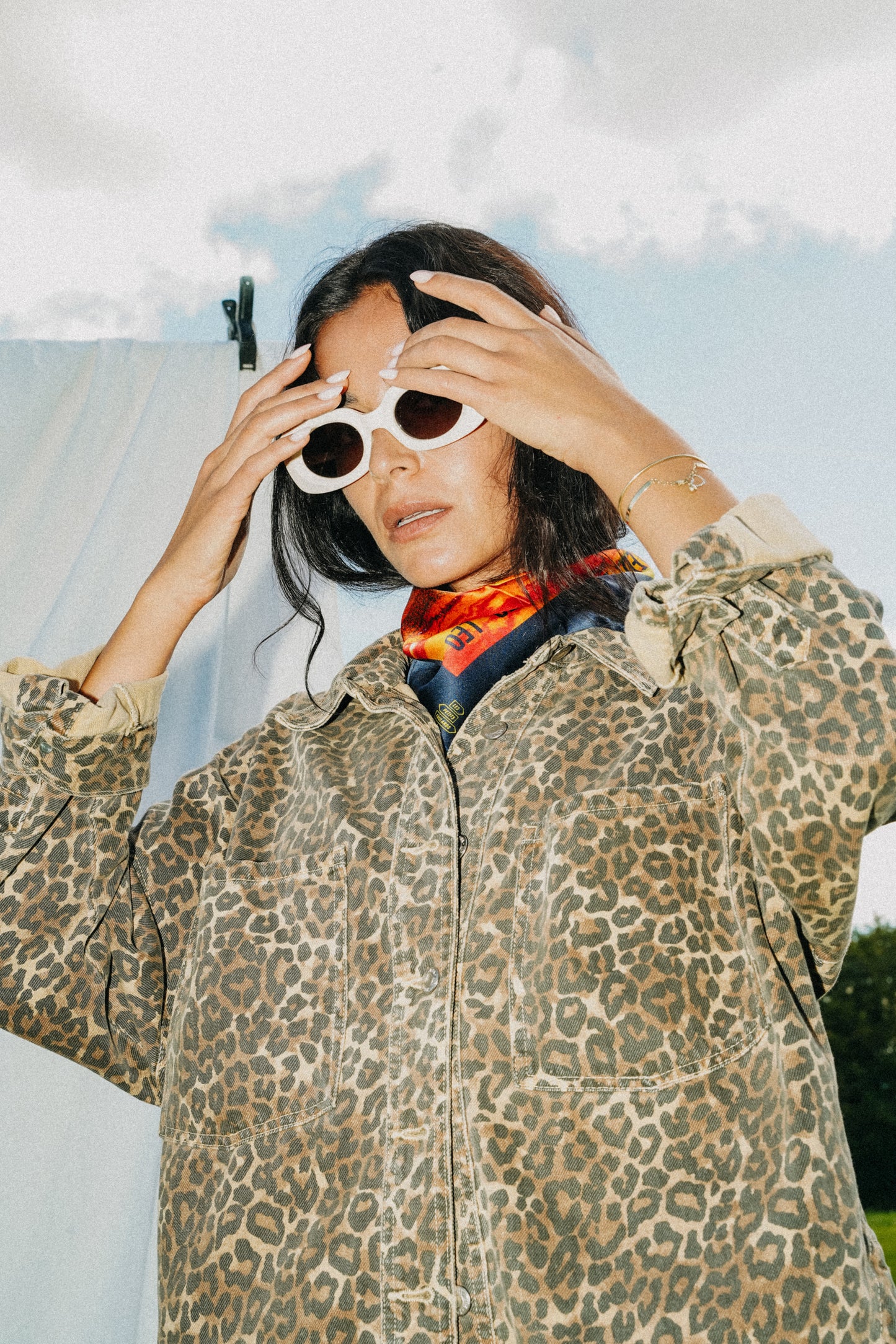 Foulard Leo (Lion)- Oeil de tigre