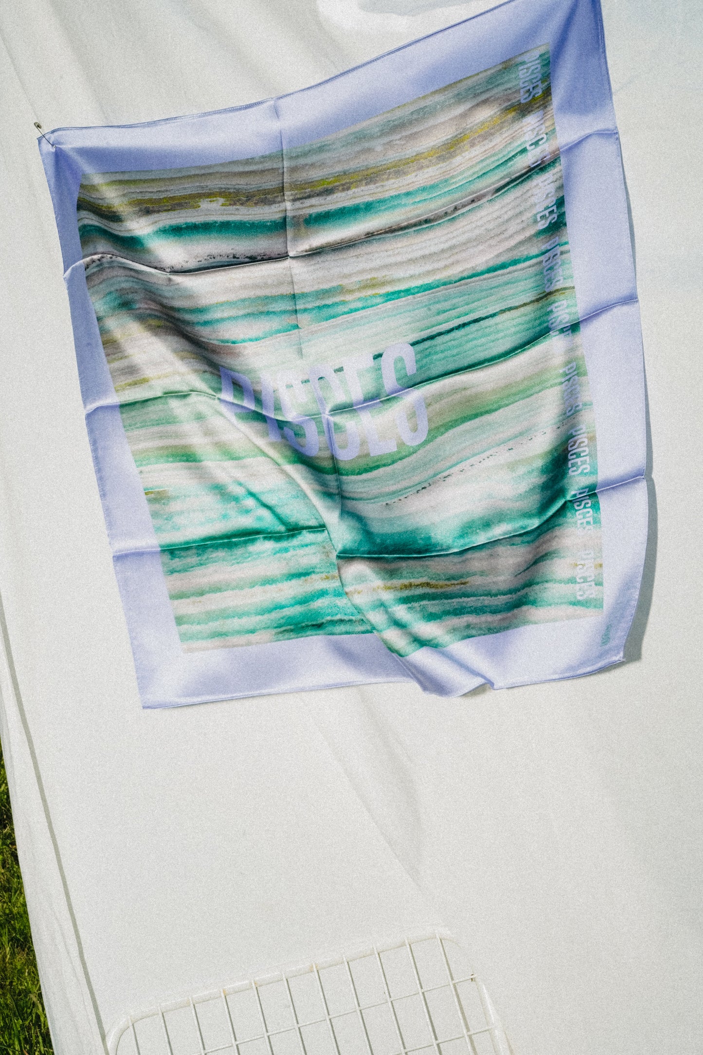 Foulard Pisces (Poisson) - Aigue Marine