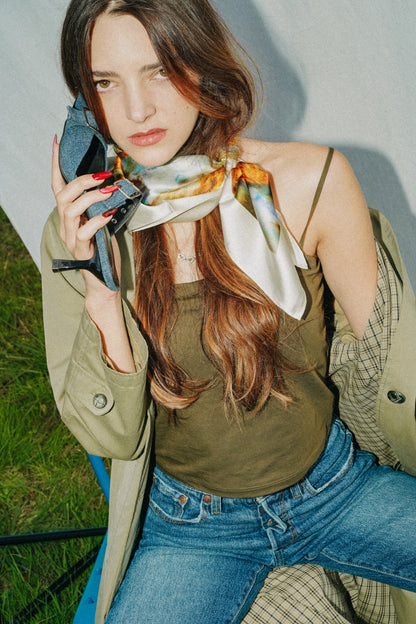 Foulard Libra (Balance) - Opale