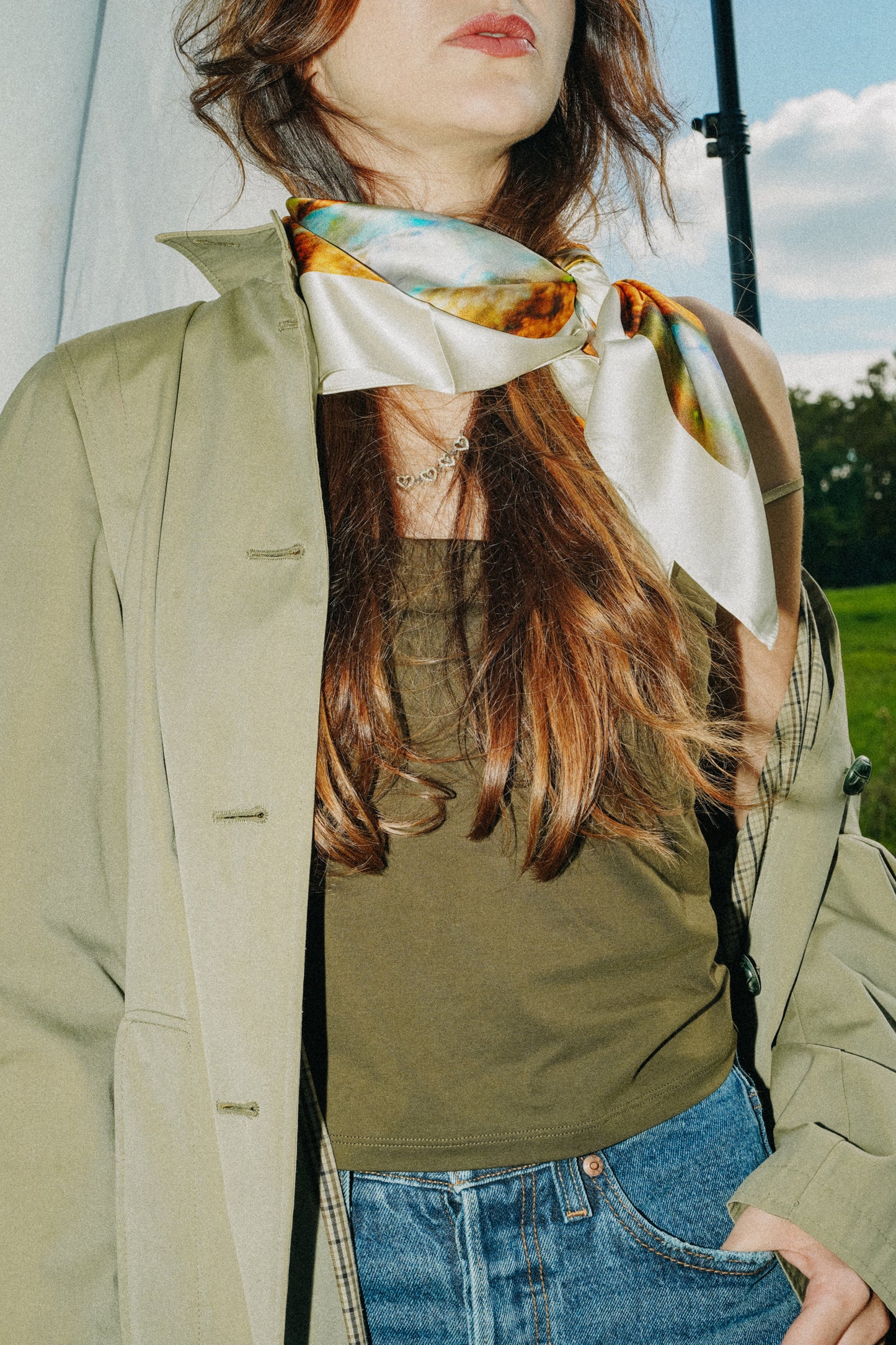 Foulard Libra (Balance) - Opale