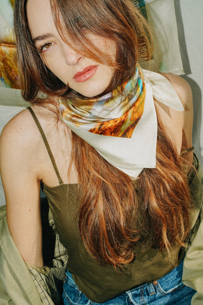 Foulard Libra (Balance) - Opale