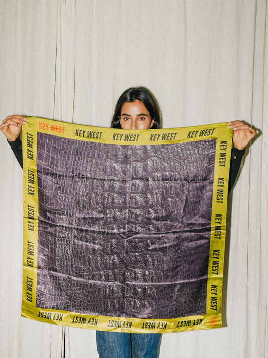 Foulard Key West – Grand format 90 × 90 cm