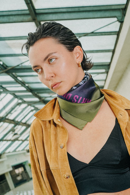 Foulard en soie 90x90 Arts District - Los Angeles