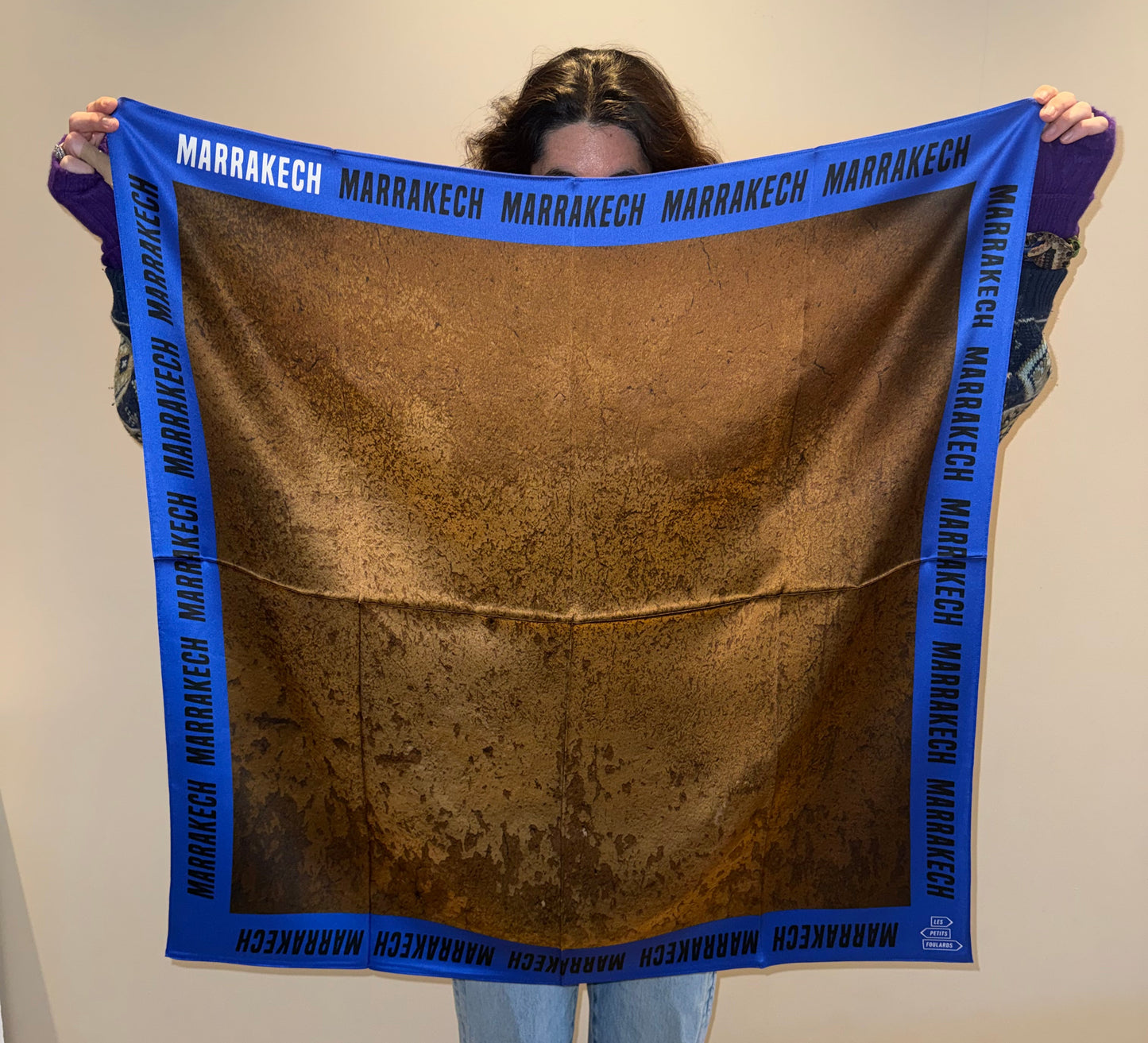Foulard marrakech – Grand format 90 × 90 cm