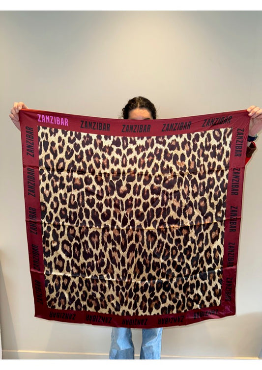 Foulard Zanzibar – Grand format 90 × 90 cm