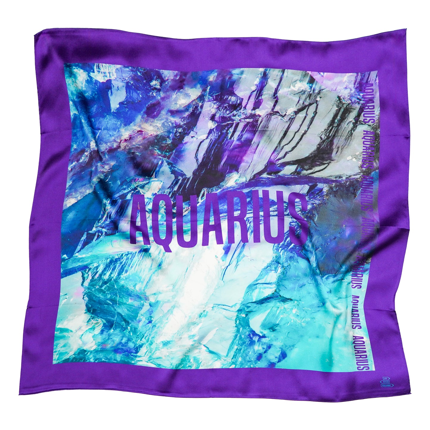 Foulard Aquarius (Verseau) - Fluorite