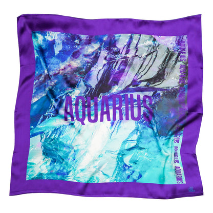 Foulard Aquarius (Verseau) - Fluorite