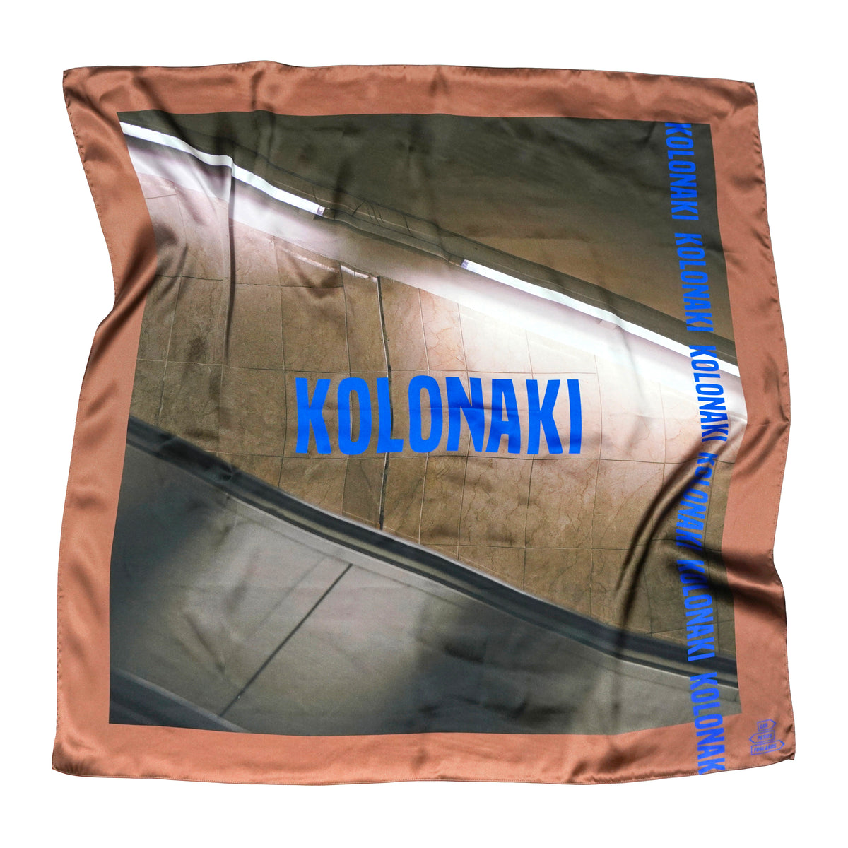 90x90 Kolonaki Silk Scarf – Athens