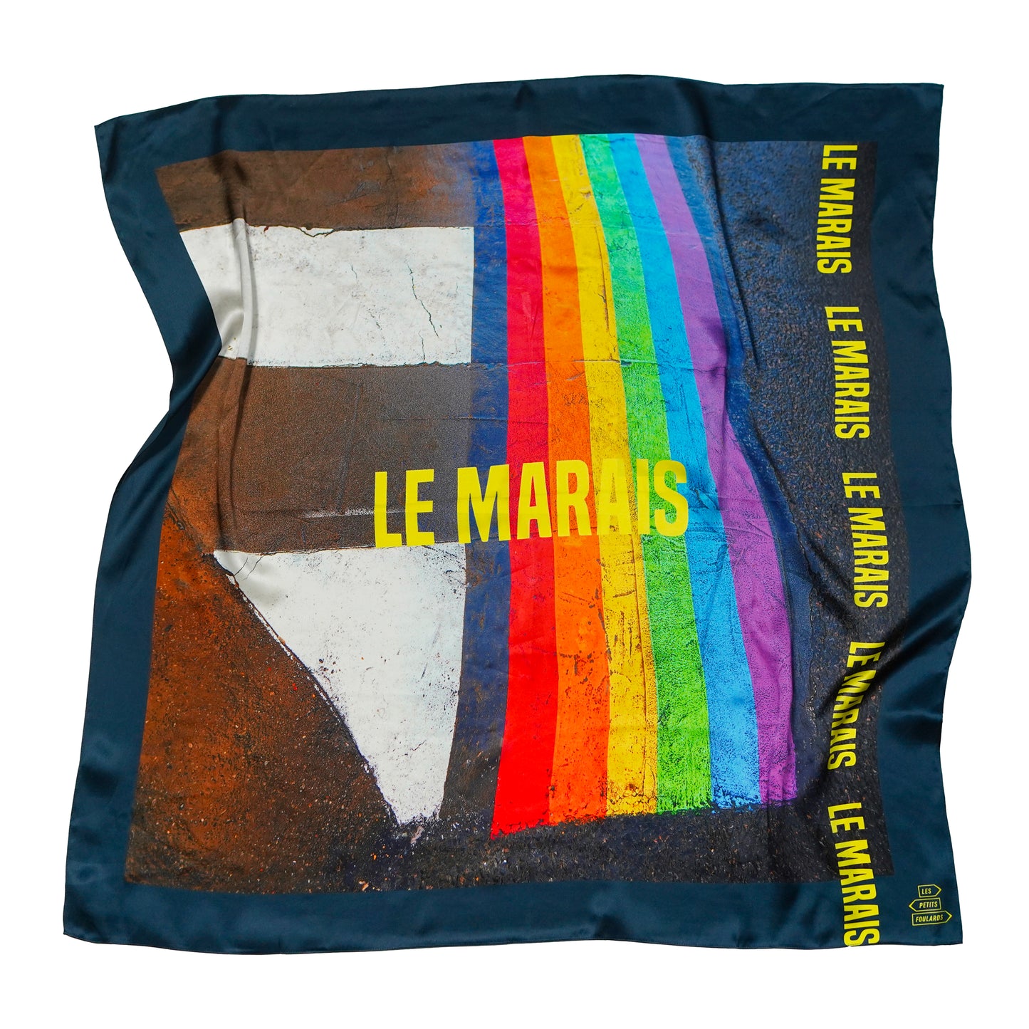 Foulard en soie 90x90 Le Marais – Paris
