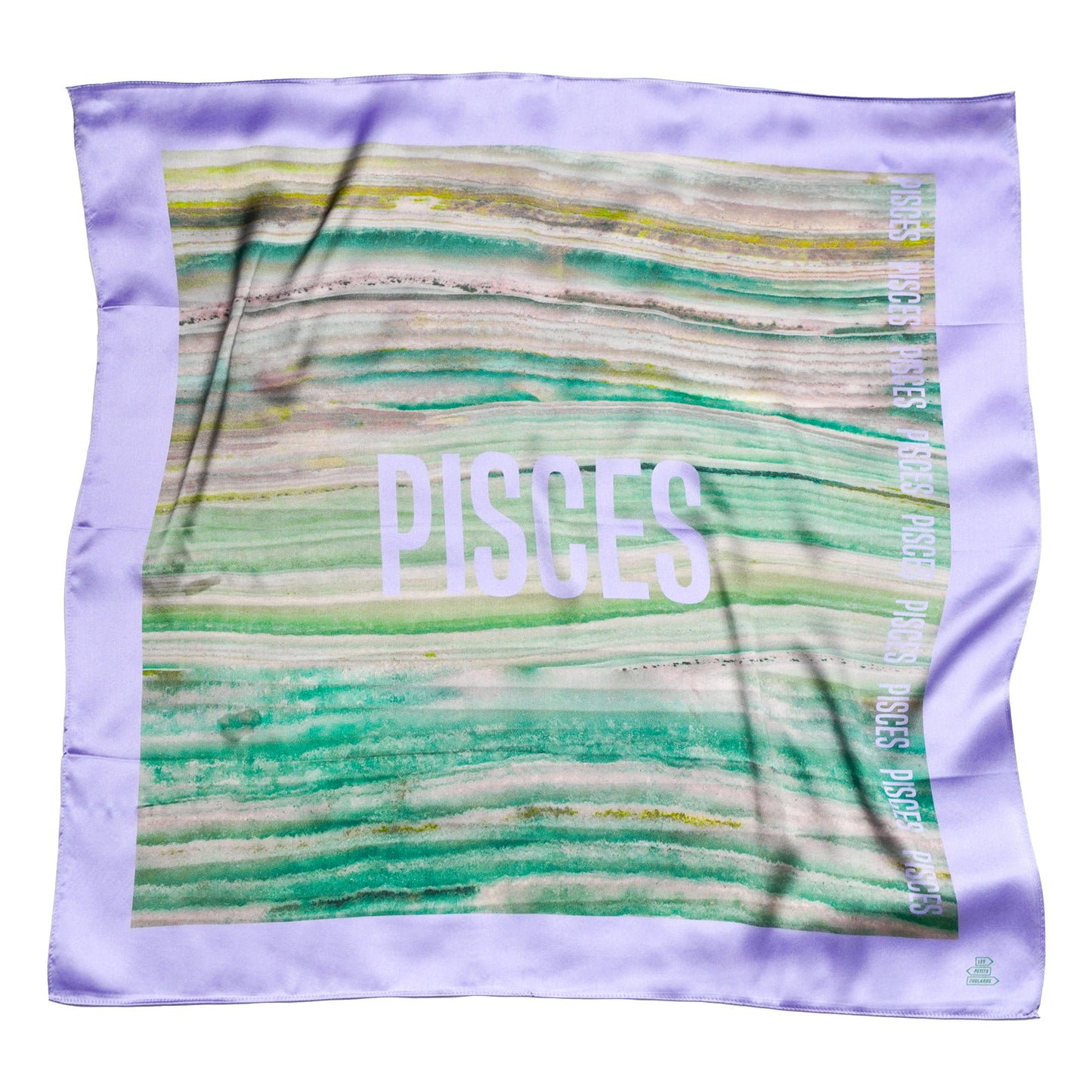 Foulard Pisces (Poisson) - Aigue Marine