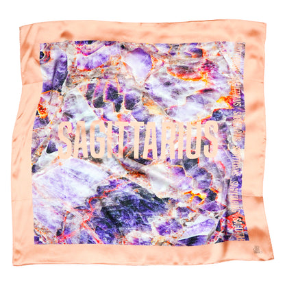 Foulard Sagittarius (Sagittaire) - Améthyste