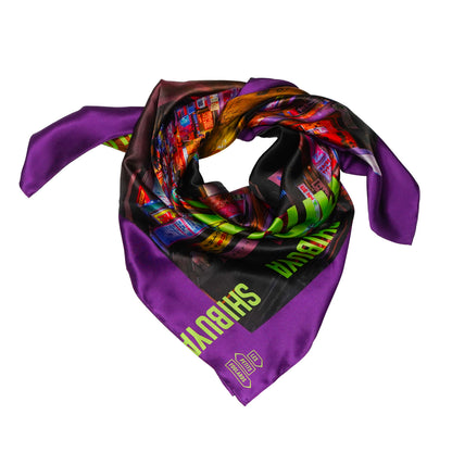 Foulard en soie 90x90 Shibuya – Tokyo
